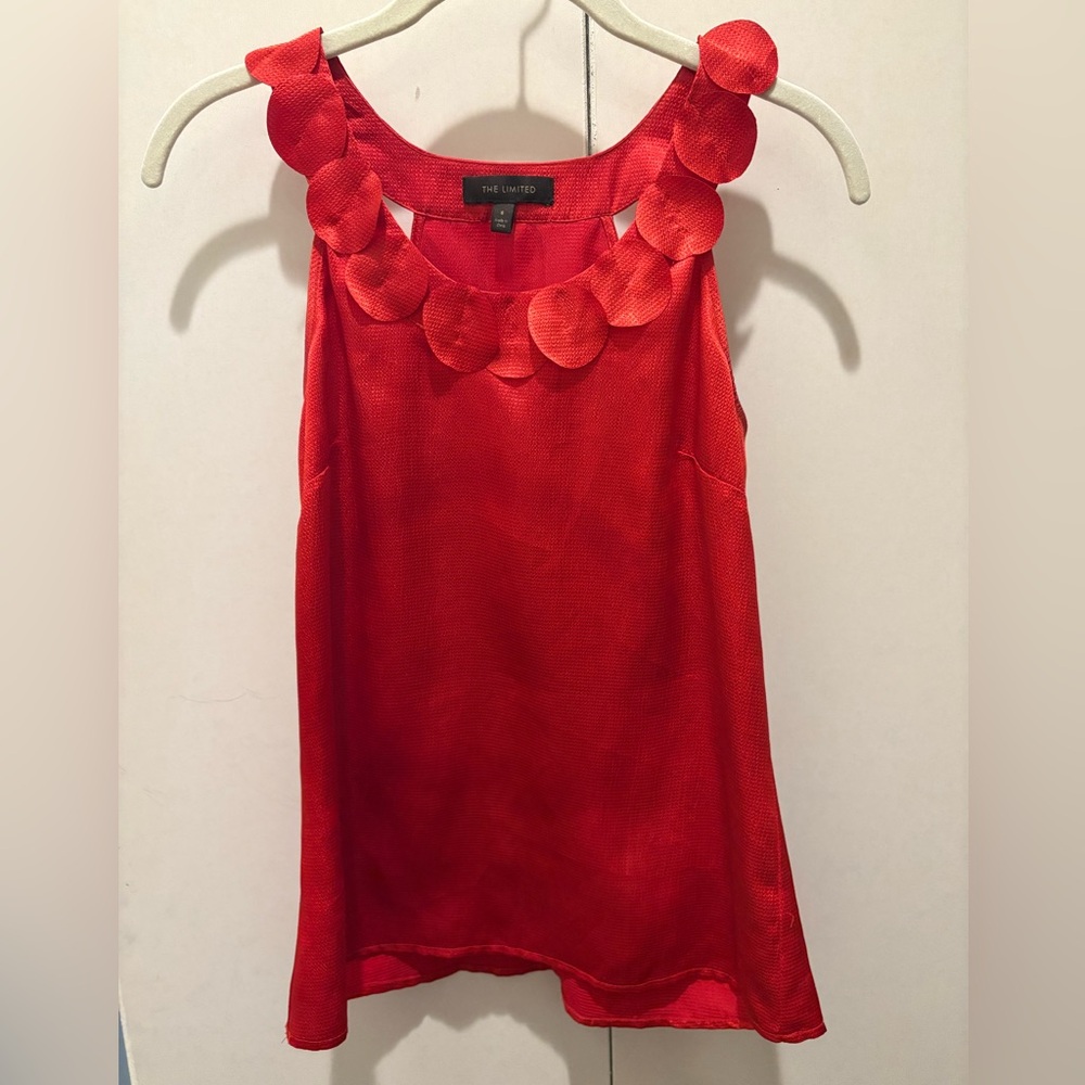 The Limited Red Sleeveless Top